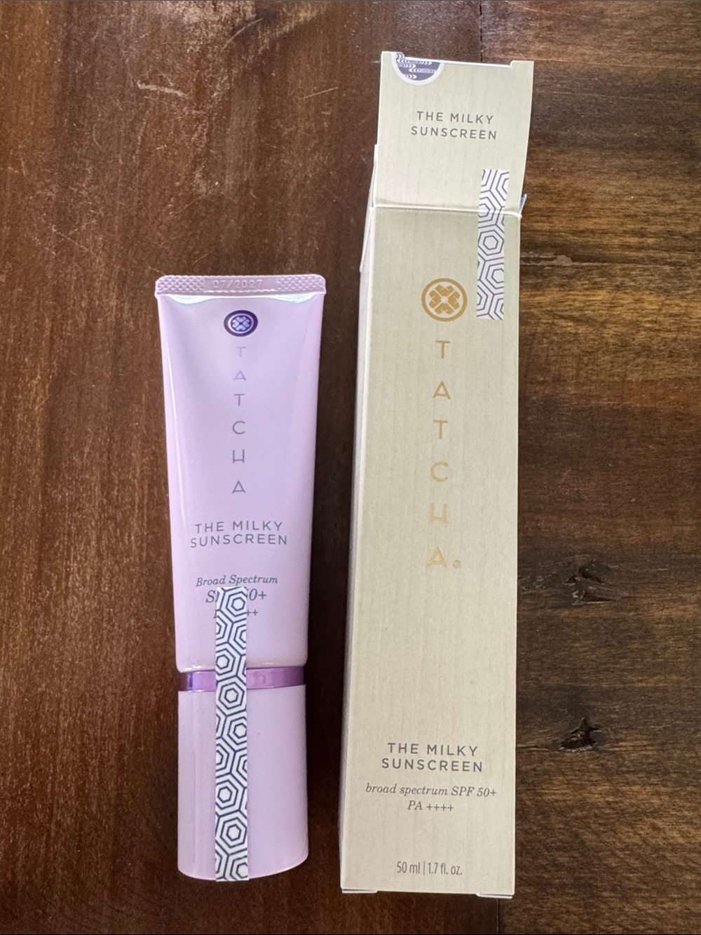 Tatcha Milky Sunscreen in Cream with Gold Accents - Picture 3 of 3